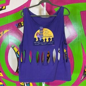 Fabraholic, Tank Top with Cool Cutouts on the Waist. Similar to a size XL